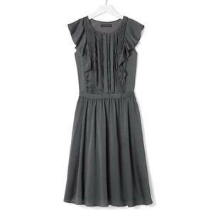 Banana Republic Grey Flutter Sleeve Dress Size 6